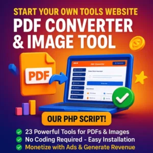 Ultimate PDF Converter Website PHP Script With 23 Tools